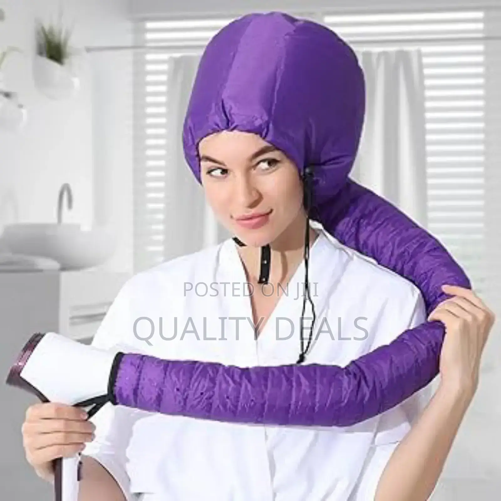 Portable Soft Hair Drying Bonnet Hood Cap
