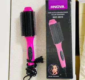 Nova Hair Auto Electronic Iron Hair Straightener Brush