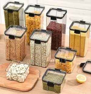 Clear Plastic Dry Food Storage Containers
