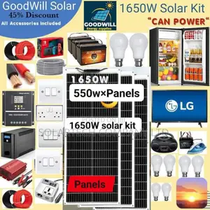Durable 1650W Solar Energy System Package