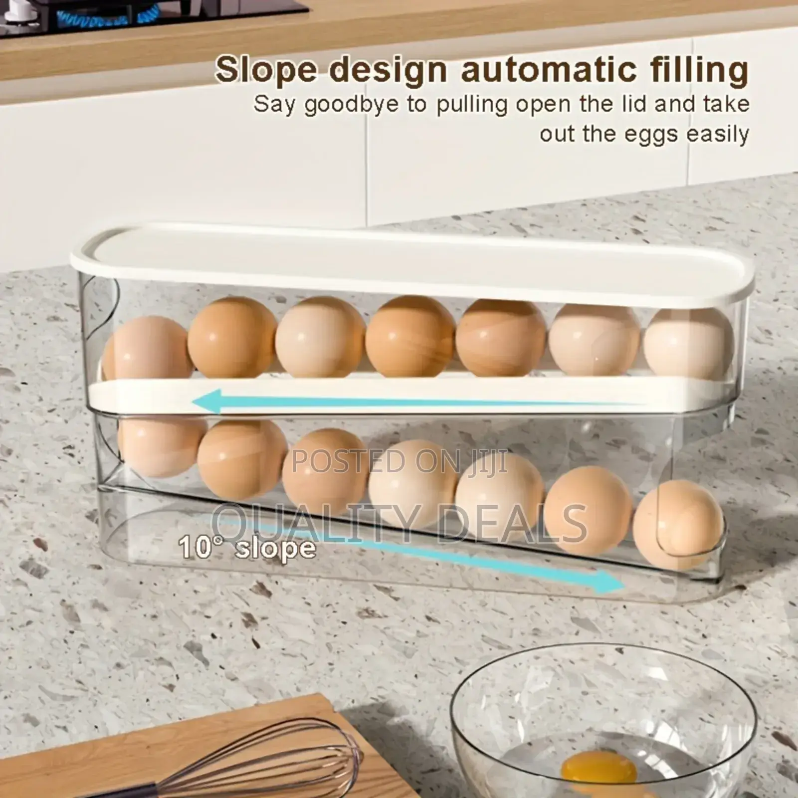 Automatic Scrolling Egg Holder