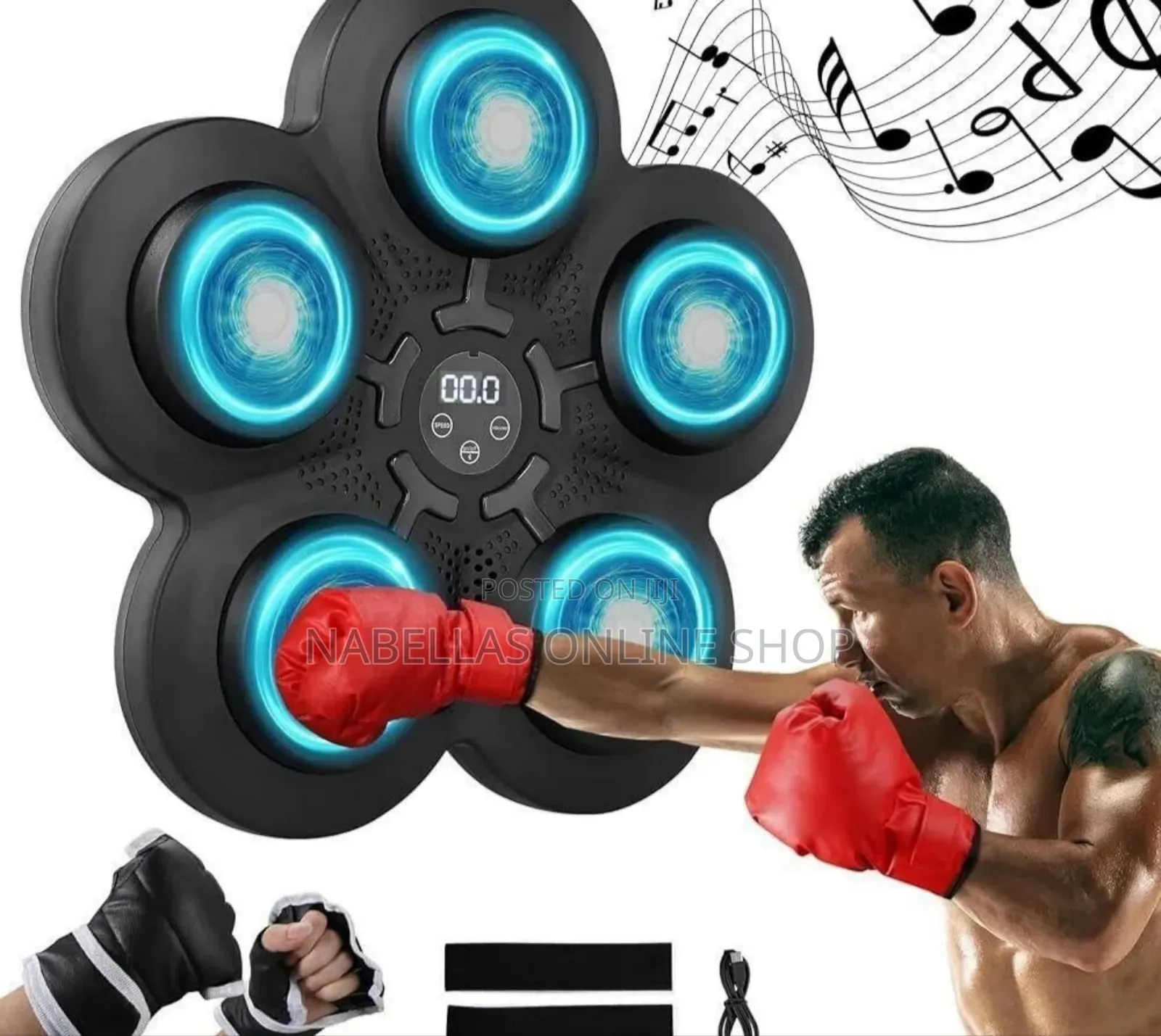 Wall Mounted Smart Boxing Trainer With Music Bluetooth