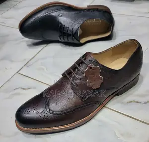Original Dark Tan Clarks Gentle Leather Oxfords