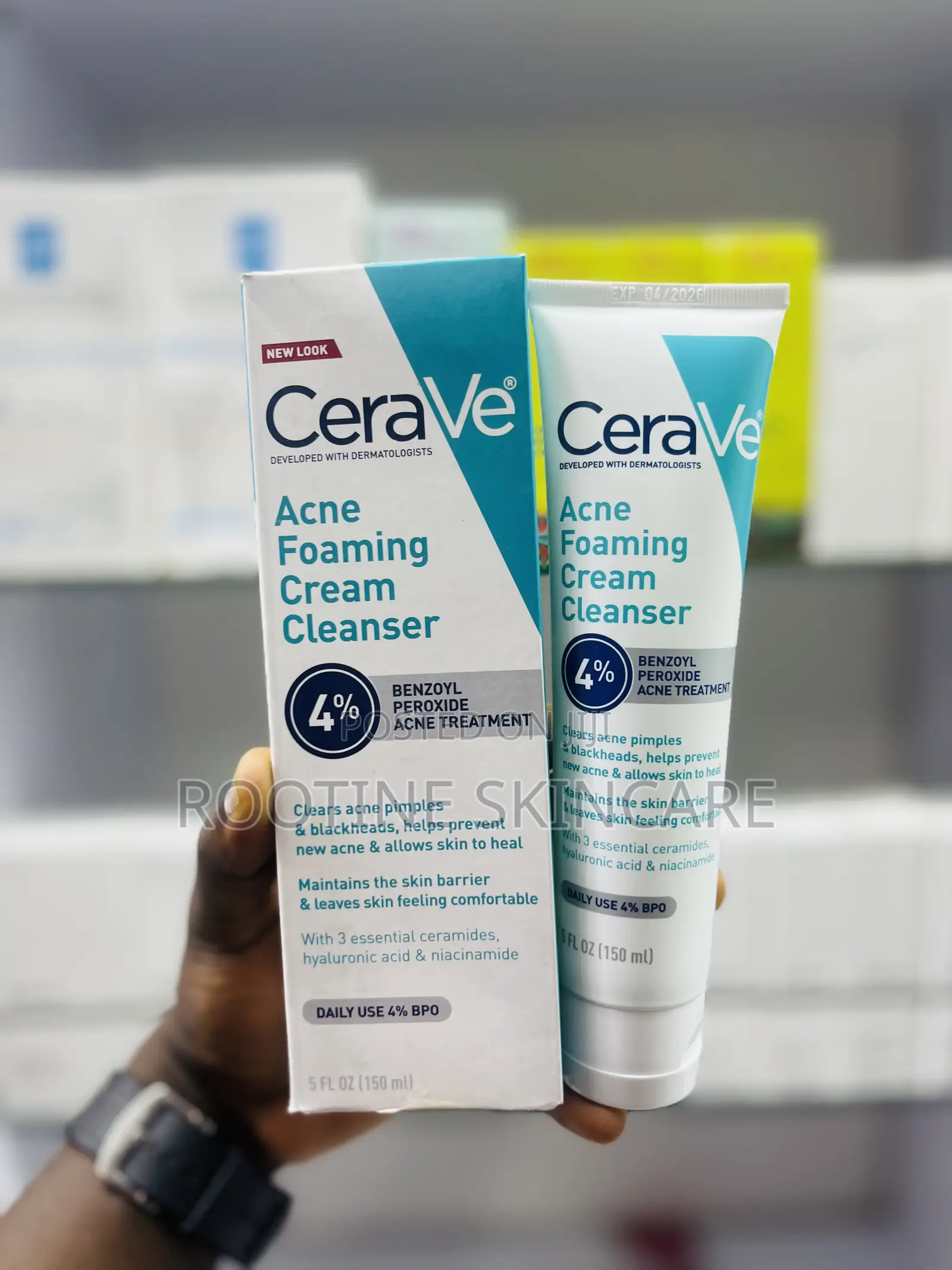 Cerave Acne Foaming Cream Cleanser ( Treats Acne Pimples)