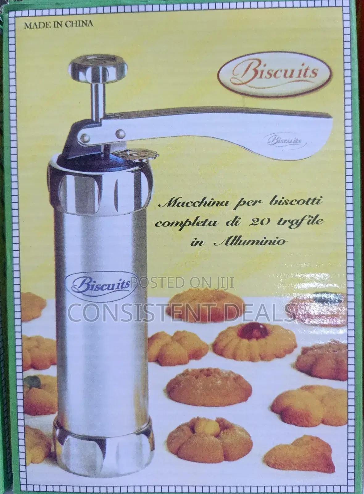 Stainless Steel Biscuit Cookie Press Gun