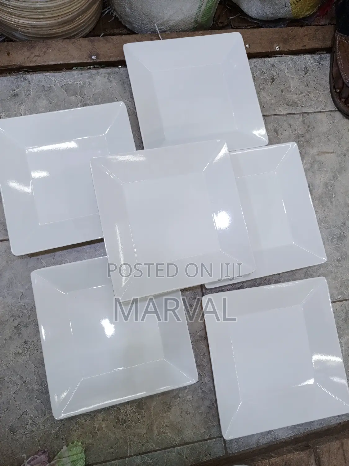 6pcs Square Melamine