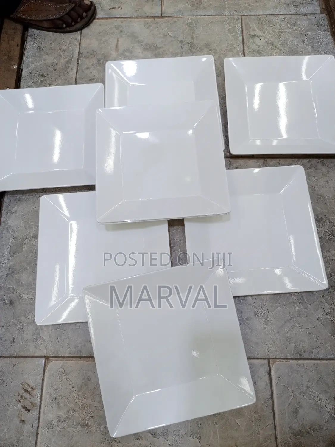 6pcs Square Melamine