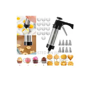 Stainless Steel Cookie Press Gun.