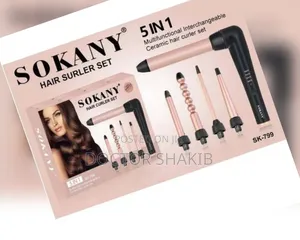 5-in-1 Ceramic Hair Curler Set
