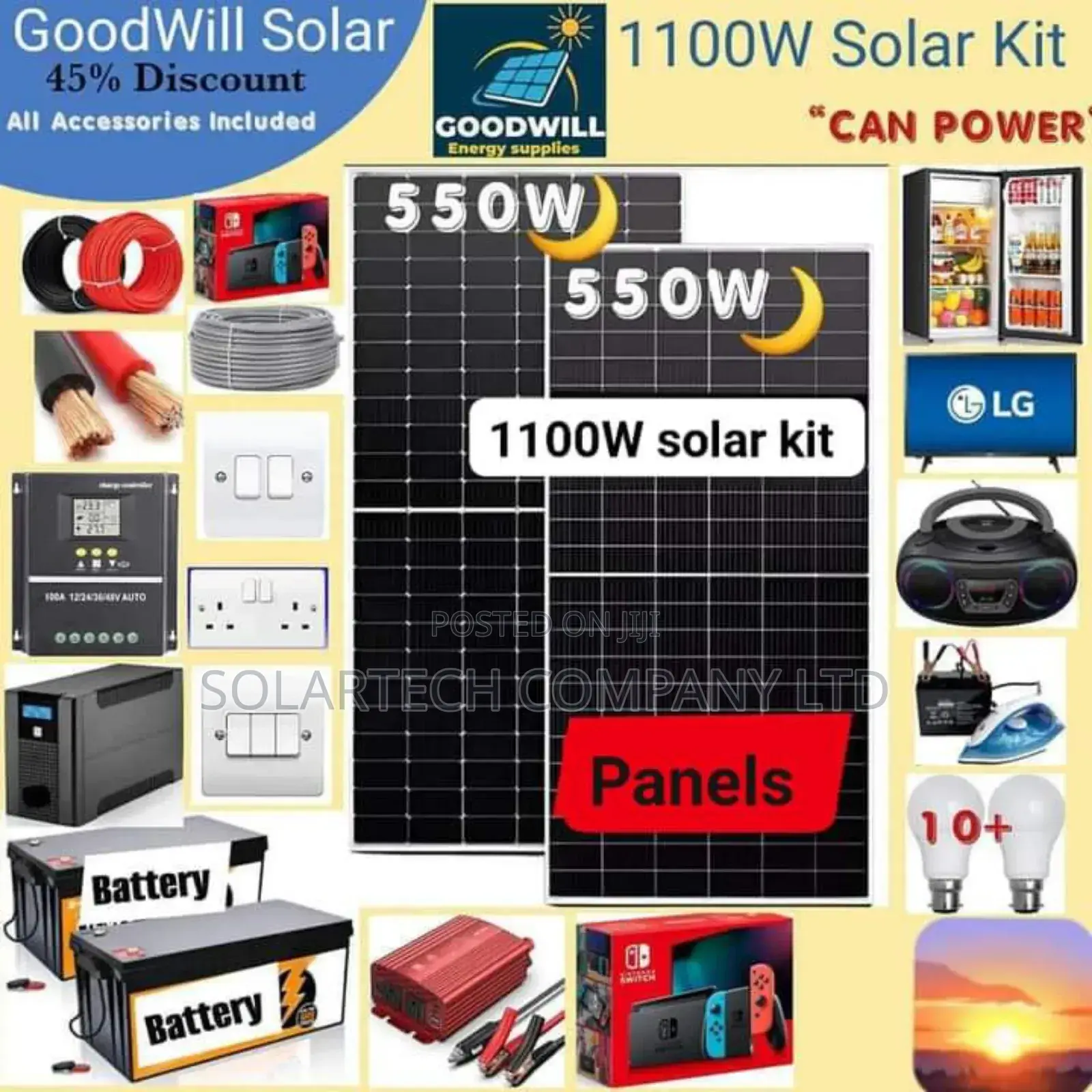 1100W Matrix Solar Energy System Kit