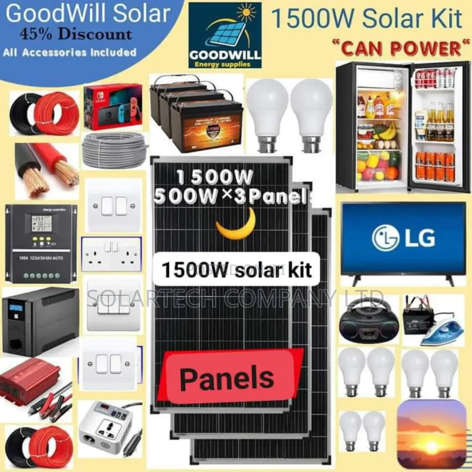 1500W Matrix System Full Solar Kit