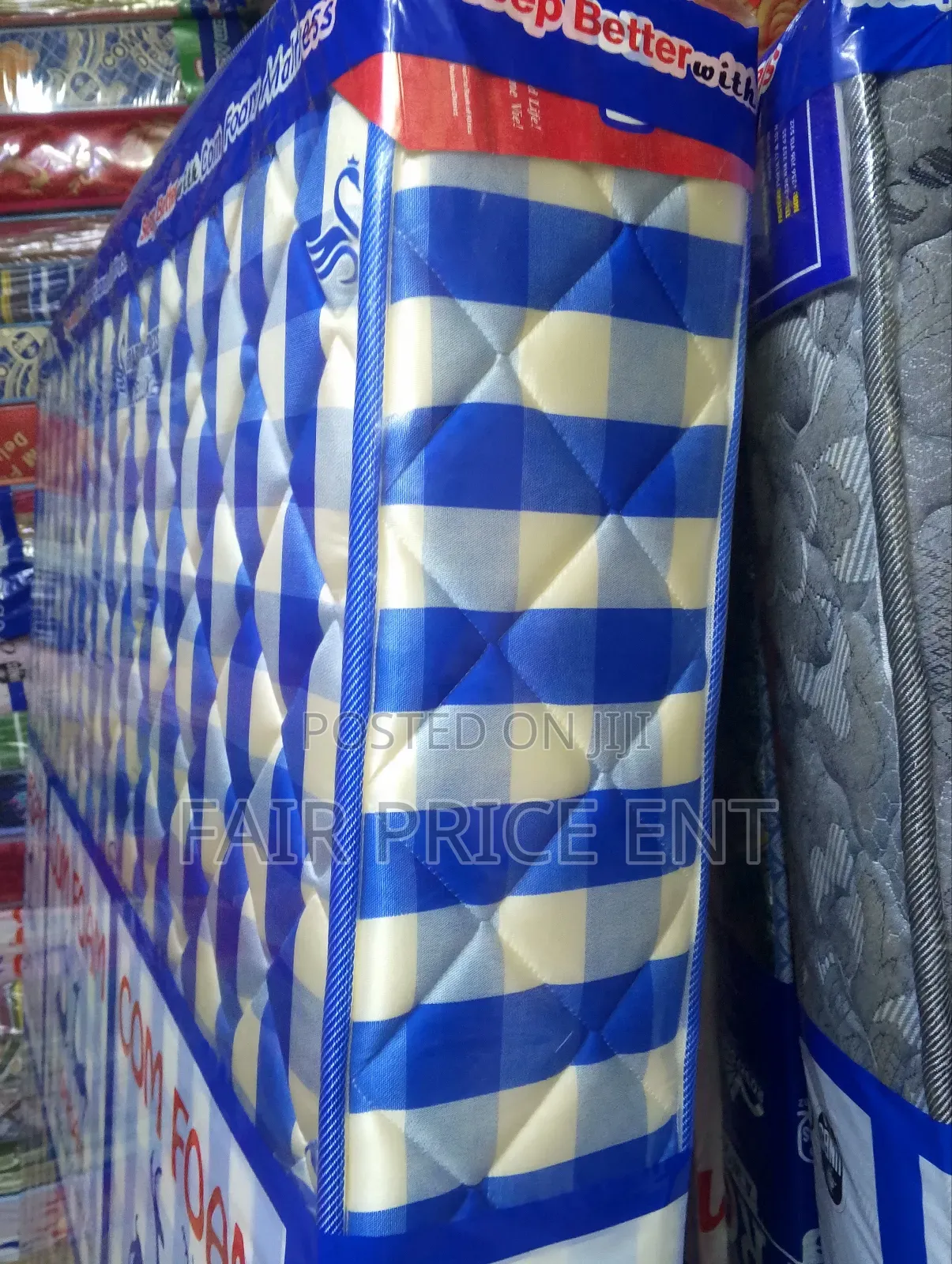 Quilted Density Mattress.6*5*10inches.( Blue)