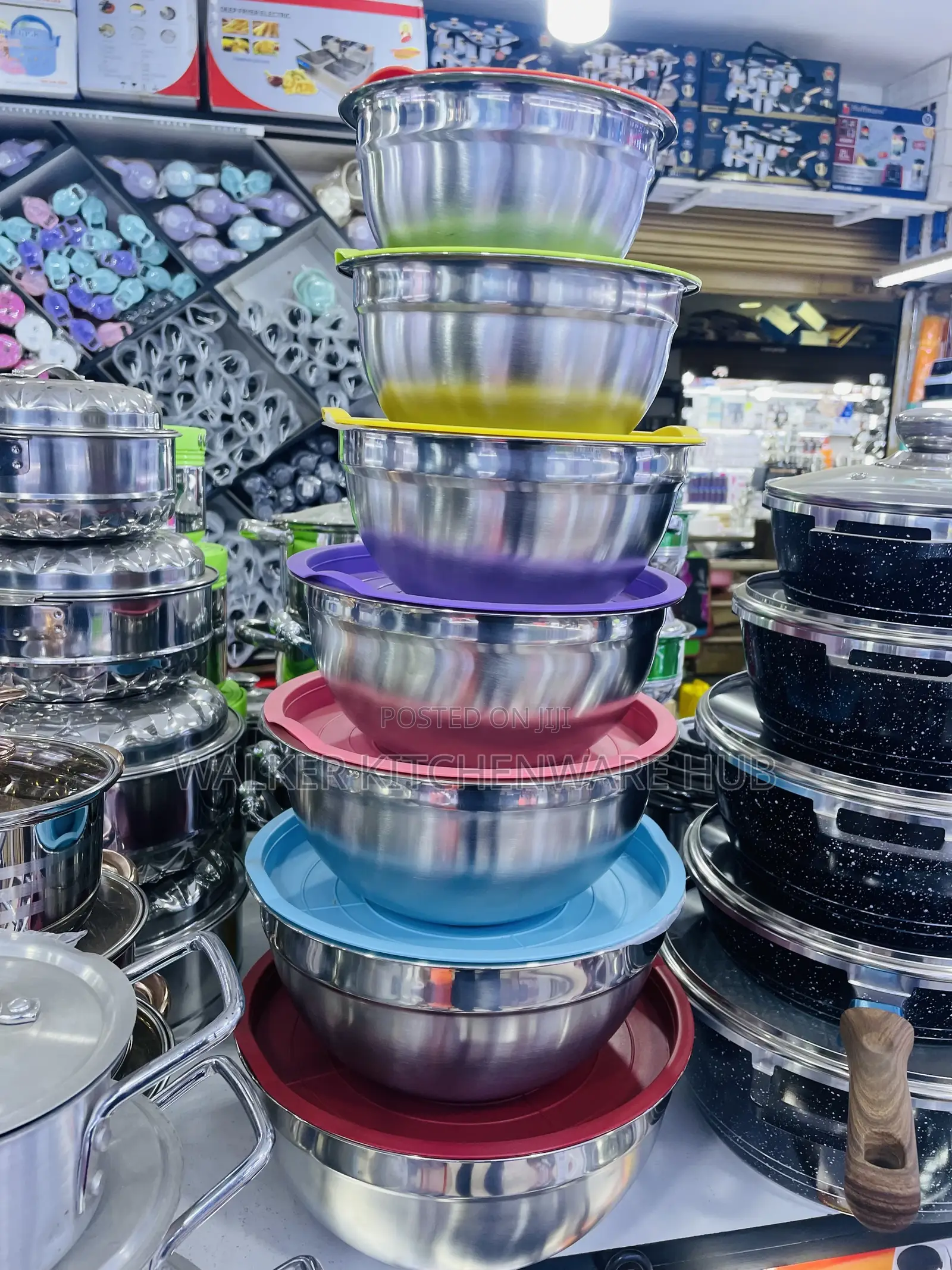 7PC Stainless Serving Dishes With Covers