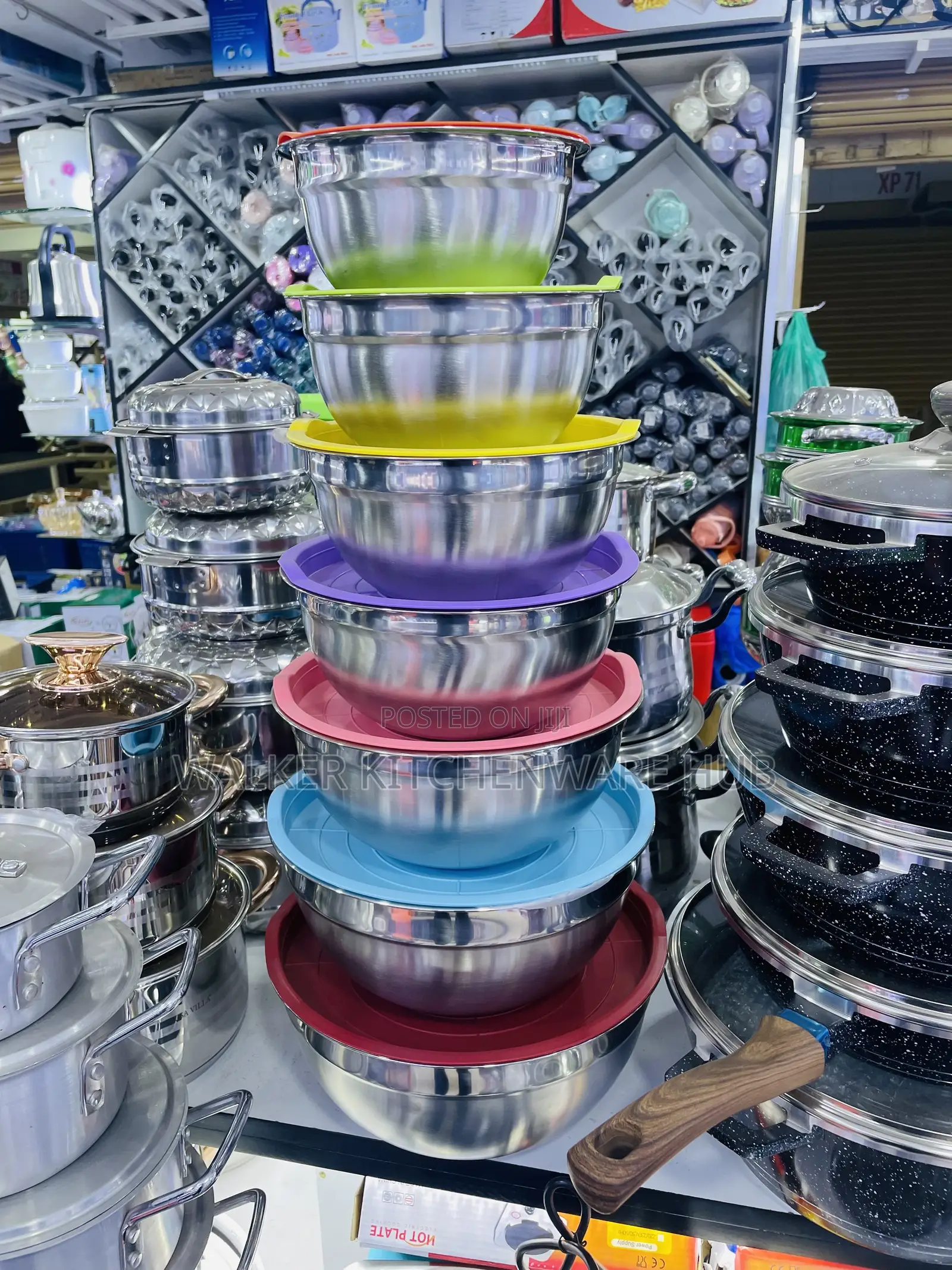 7PC Stainless Serving Dishes With Covers