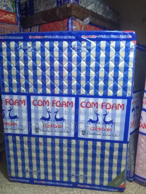 Quilted Density Mattress. 6*6*6inches.( Blue)