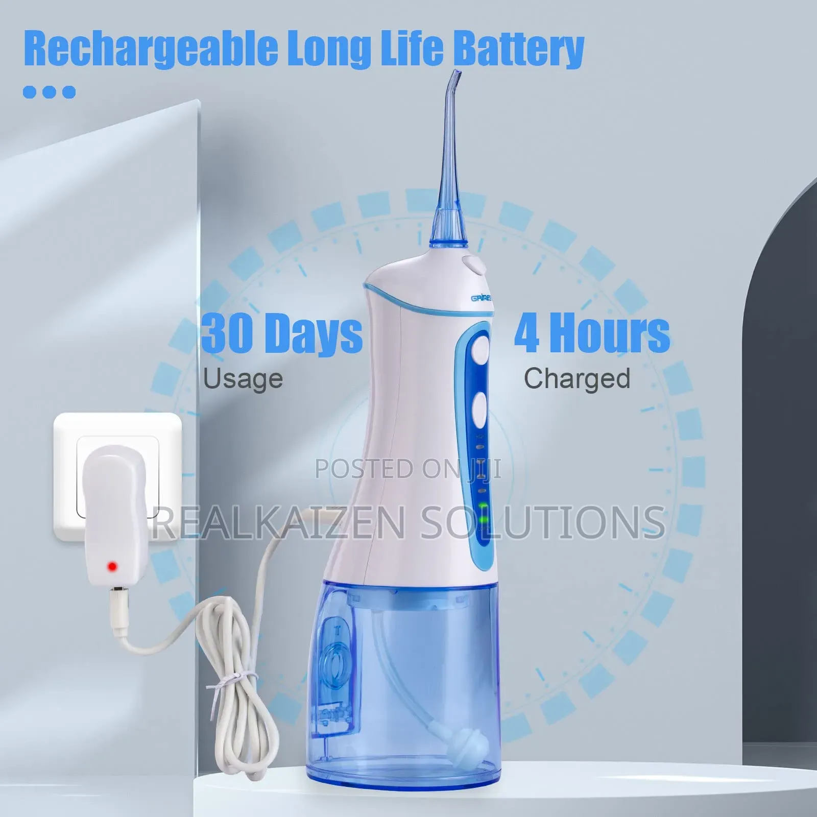 GRINEST Waterproof Portable Dental Oral Water Flosser