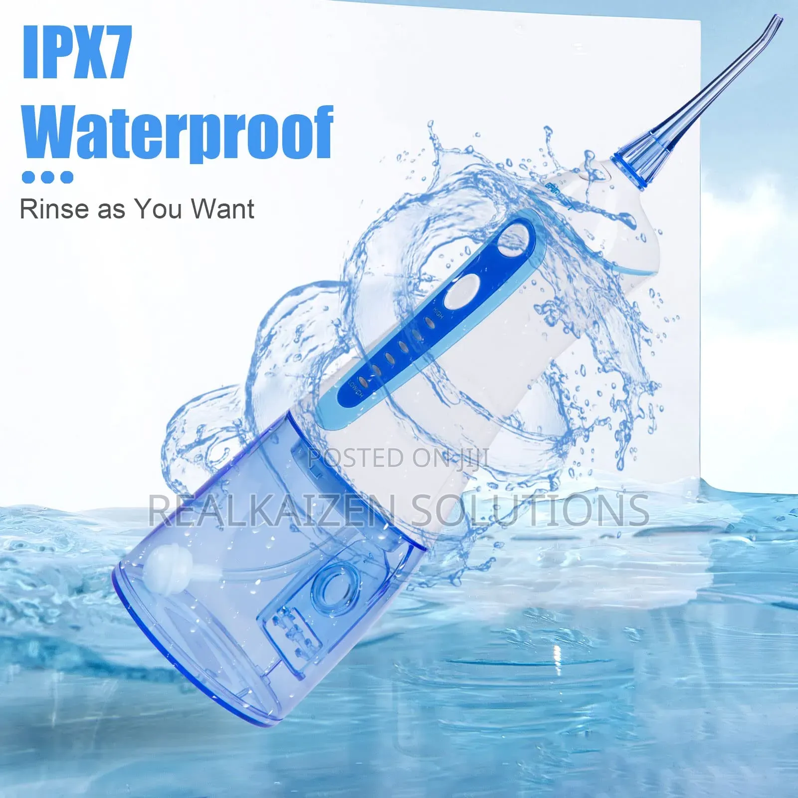 GRINEST Waterproof Portable Dental Oral Water Flosser