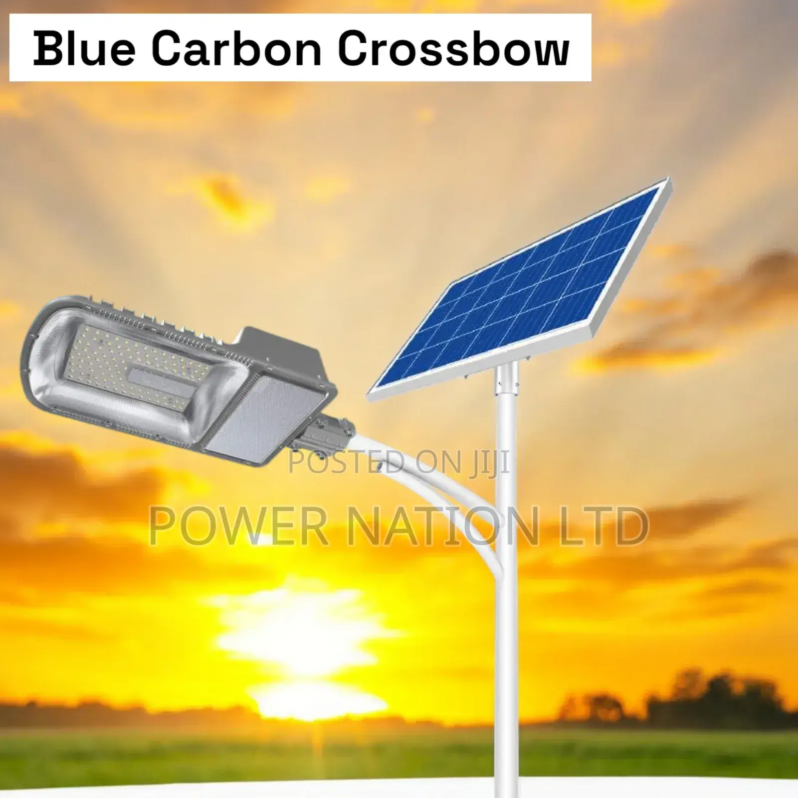 600w Blue Carbon Crossbow Solar Street Light