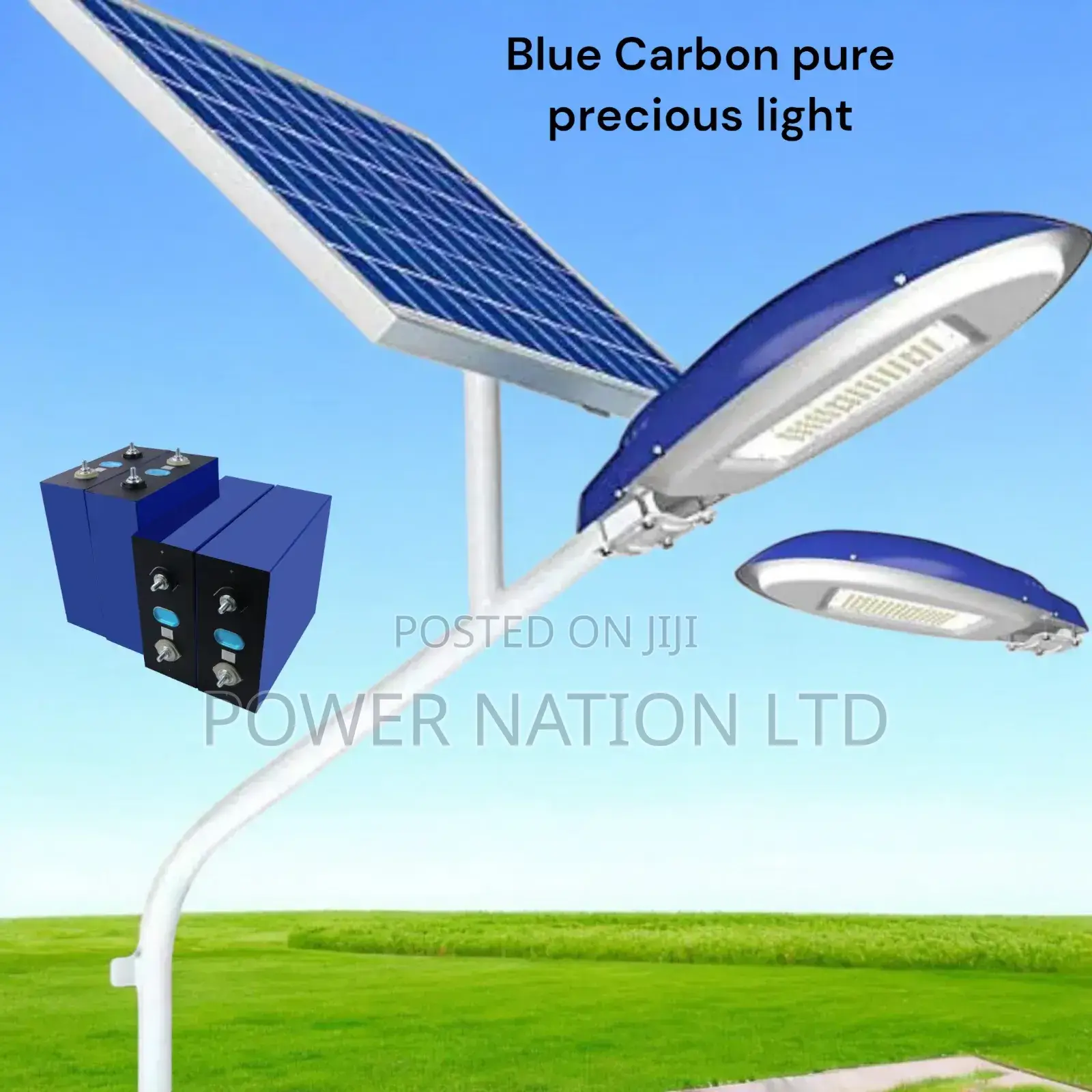 500w Blue Carbon Pure Precious Solar Street Light