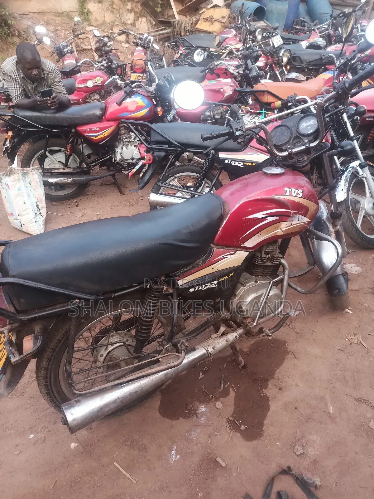 TVS XL 100 2017 Red