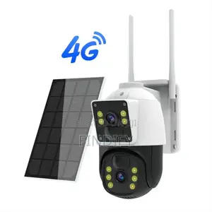 Ip66 Waterproof 4g Solar PTZ Dual Lens Camera With Solar