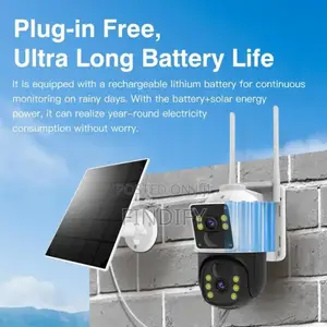 Ip66 Waterproof 4g Solar PTZ Dual Lens Camera With Solar