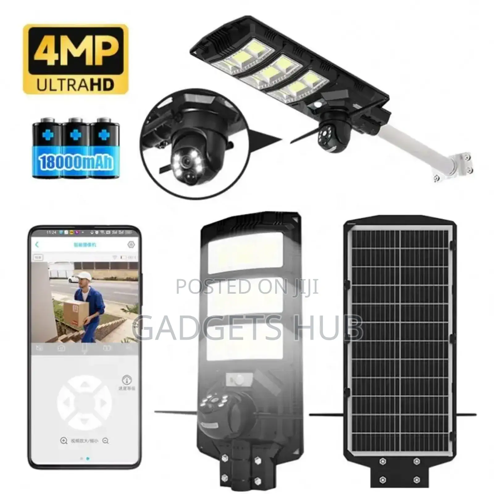 300W Integrated Wifi Security Camera
IP65 Solar Street Light
