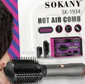 New Sokany Rotating Hairdryer Hot Air Comb