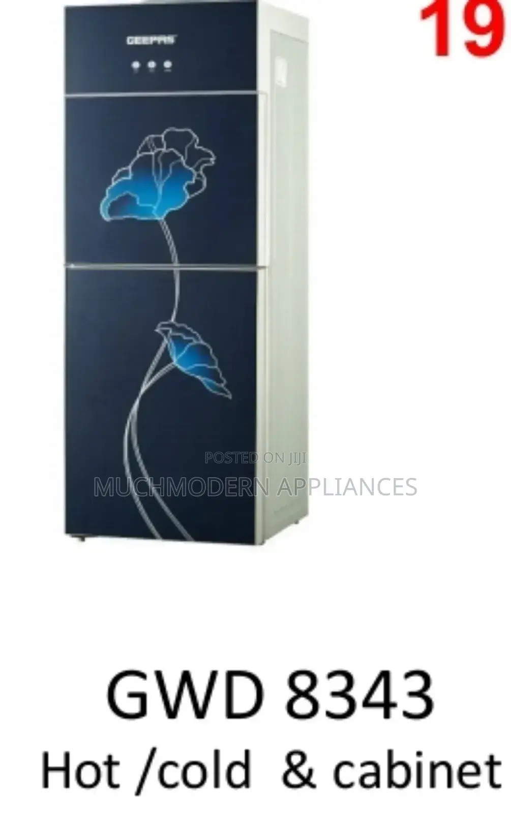 GWD 8343
Hot and Cold Water Dispenser Cabinet