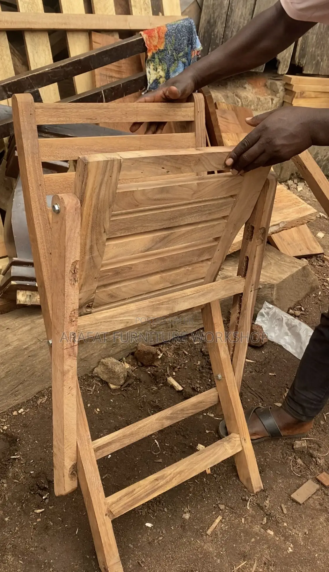 Foldable Balcony Mugavu Chair/ Safari Camping Chair