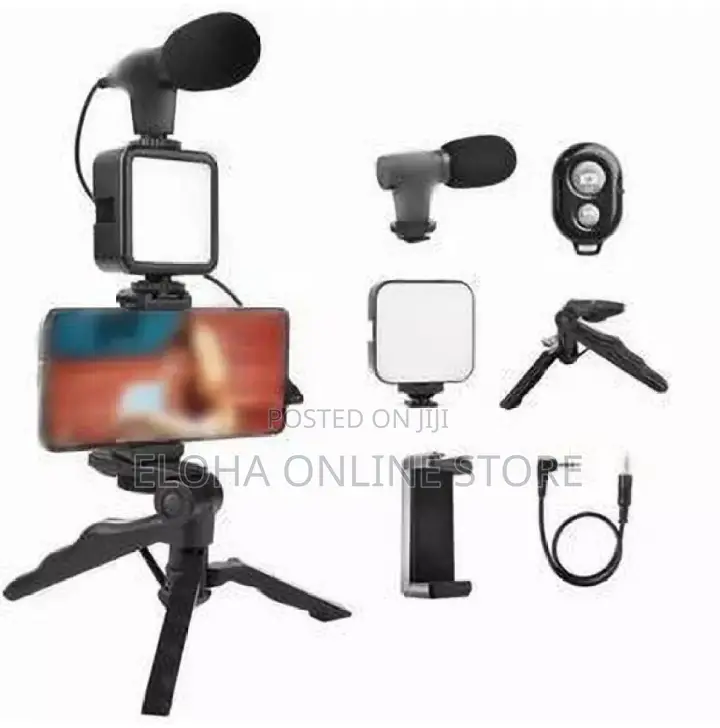 Smart Vlogging Kit With Tripod Phone Holder