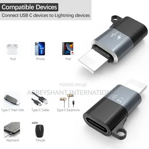 USB C to Lightning Adapter, USB 2.0 OTG