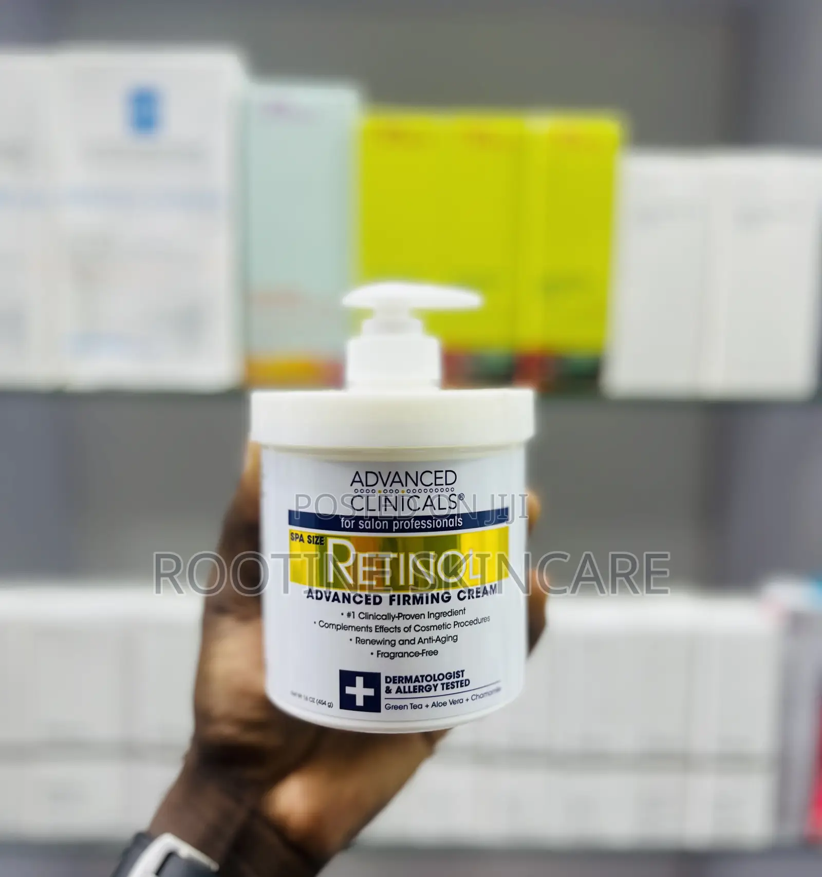 Advanced Clinicals Retinol Face Body Firming Cream 454g