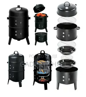 Outdoor 3 In 1 Barrel BBQ Large Barbecue
Charcoal Grill