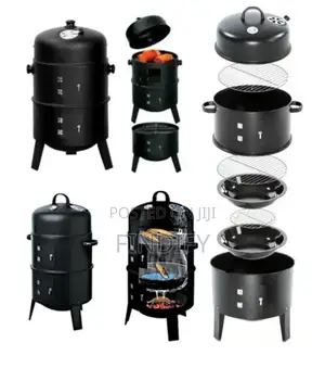 Outdoor 3 In 1 Barrel BBQ Large Barbecue
Charcoal Grill