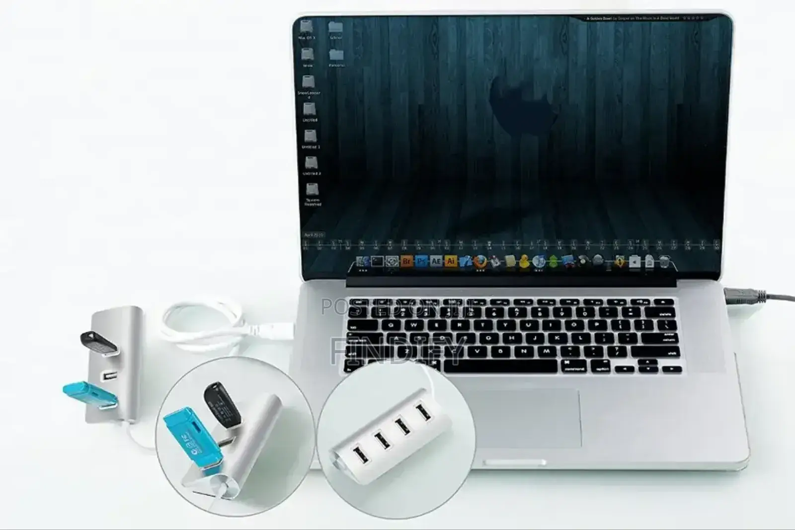 USB 3.0 Hub OTG Aluminum 4 Ports One Minute
Four Adapter