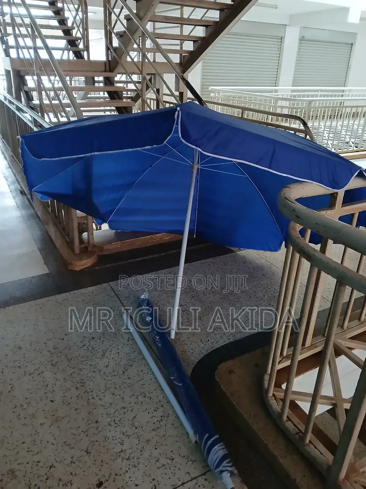 1.7mtrs Blue Outdoor Business,Bar, Restaurant Umbrella