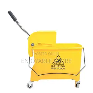 Cleaning Mop Yellow Bucket