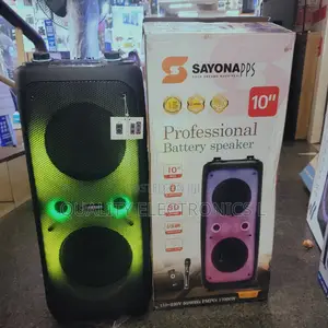 Sayona 10" Very Powerful Rechargeable Partybox Speakers