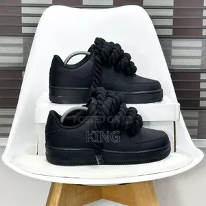 Factual Air Force One Big Laces Noir Mat Black