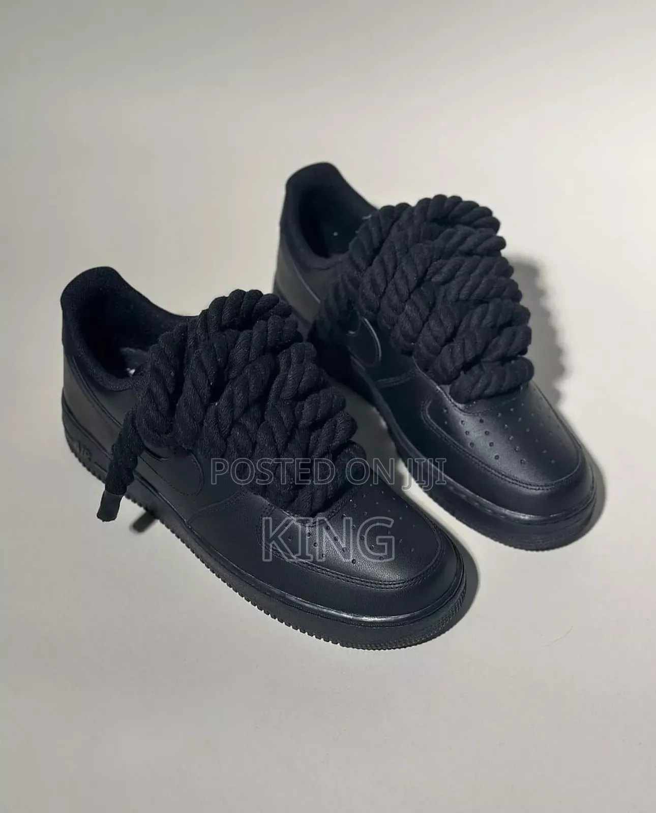 Swift Air Force One Big Laces Noir Mat Black