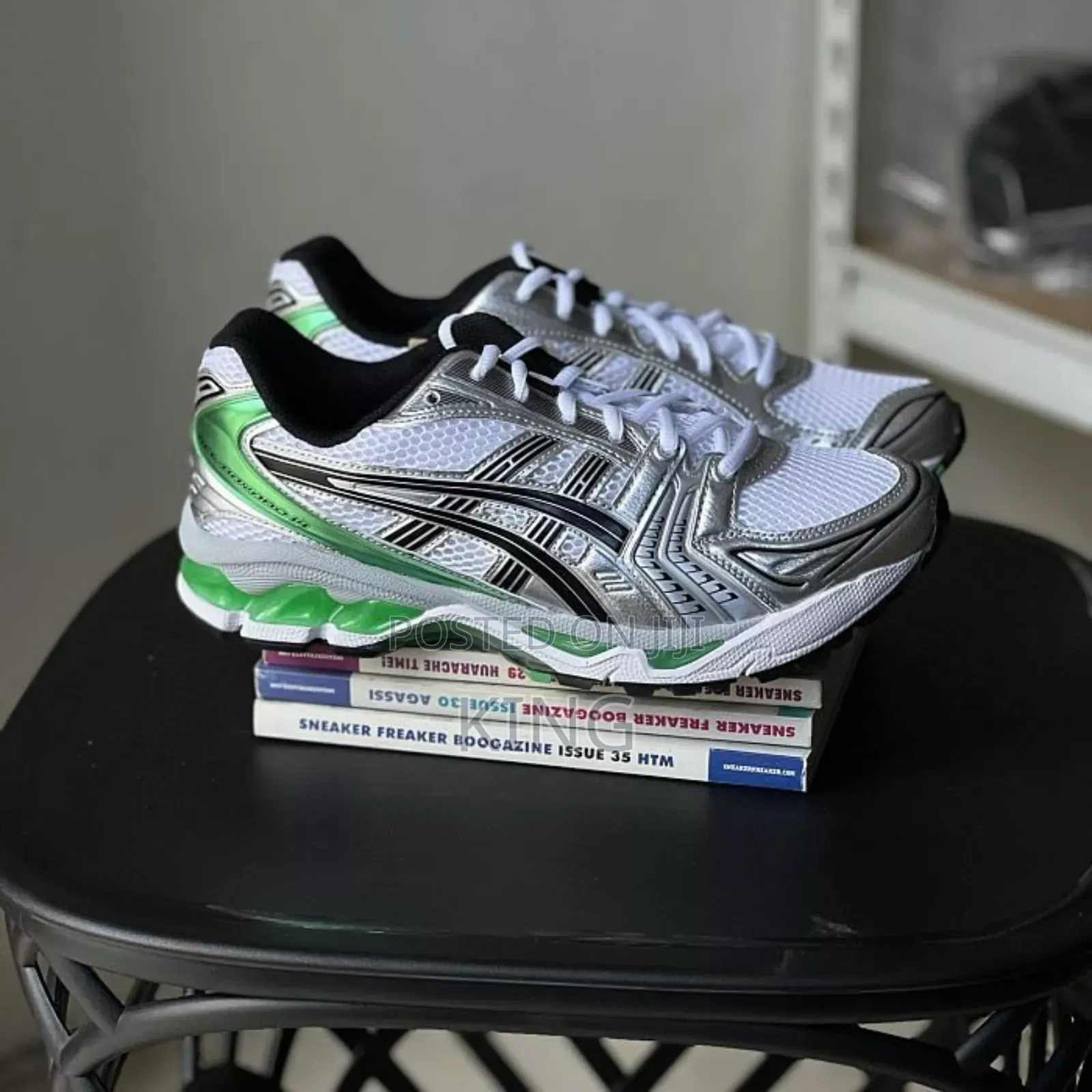 Verified ASICS Gel Kayano 14 Malachite White Green Sneakers