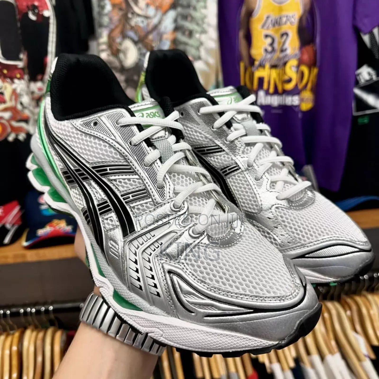 Actual ASICS Gel Kayano 14 Malachite White Green Sneakers