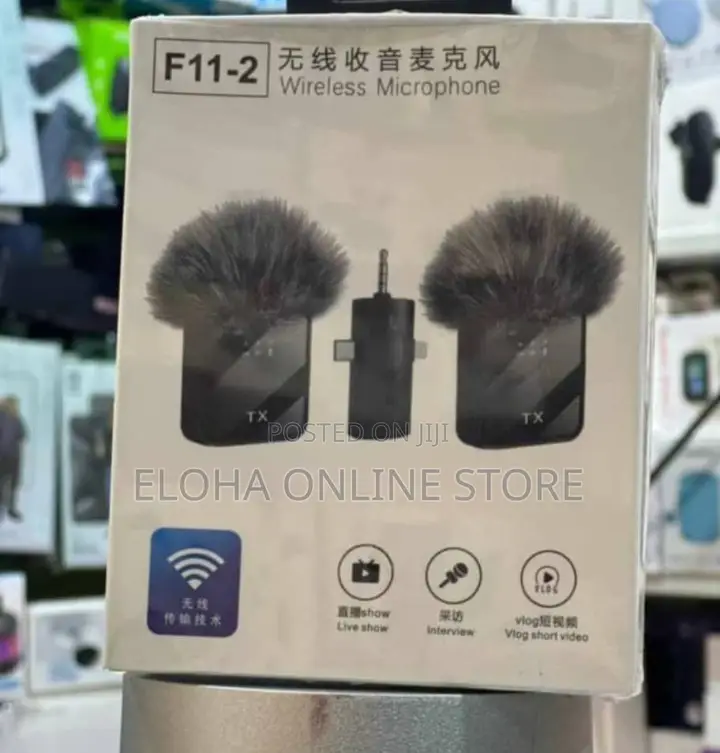 Double Wireless Microphone F11-2