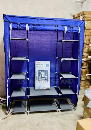 Metallic Wardrobe With 3 Columns