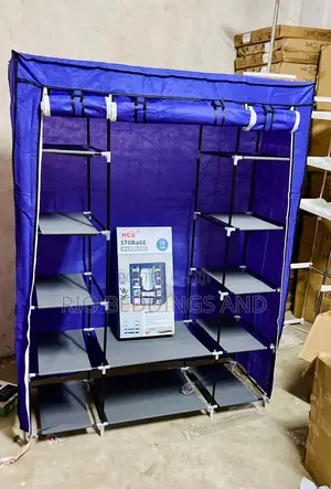Metallic Wardrobe With 3 Columns