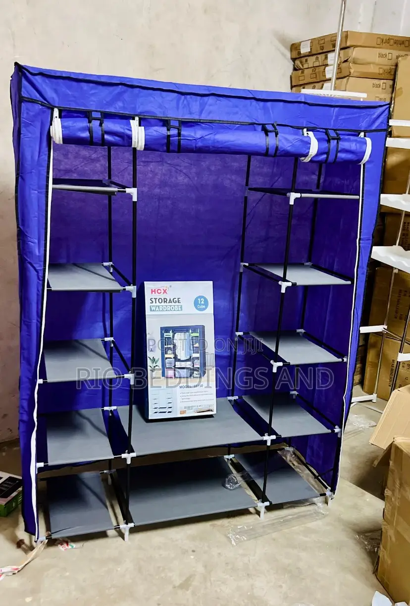 Metallic Wardrobe With 3 Columns