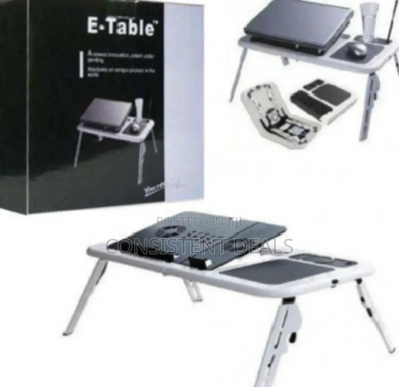 E-Table Portable Foldable Bed Laptop Tablet Table