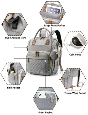 Baby Diaper Bag Backpack With Crib Bag and Mosquito Net