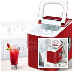 Commercial Home Held Red Color Ice Cube Machine